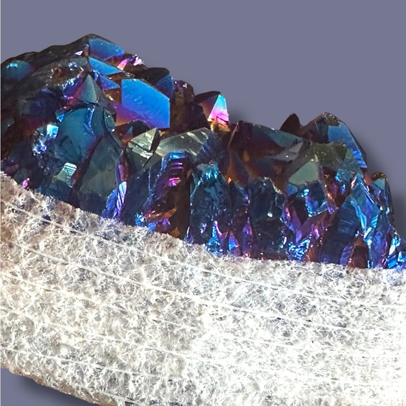 Aura Amethyst Geode Crystal - Picture 6 of 10